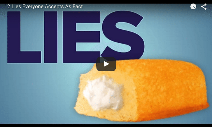 VIDEO: 12 Lies Everyone Accepts As Fact