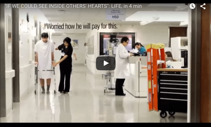 VIDEO: IF WE COULD SEE INSIDE OTHERS' HEARTS": LIFE, in 4 min