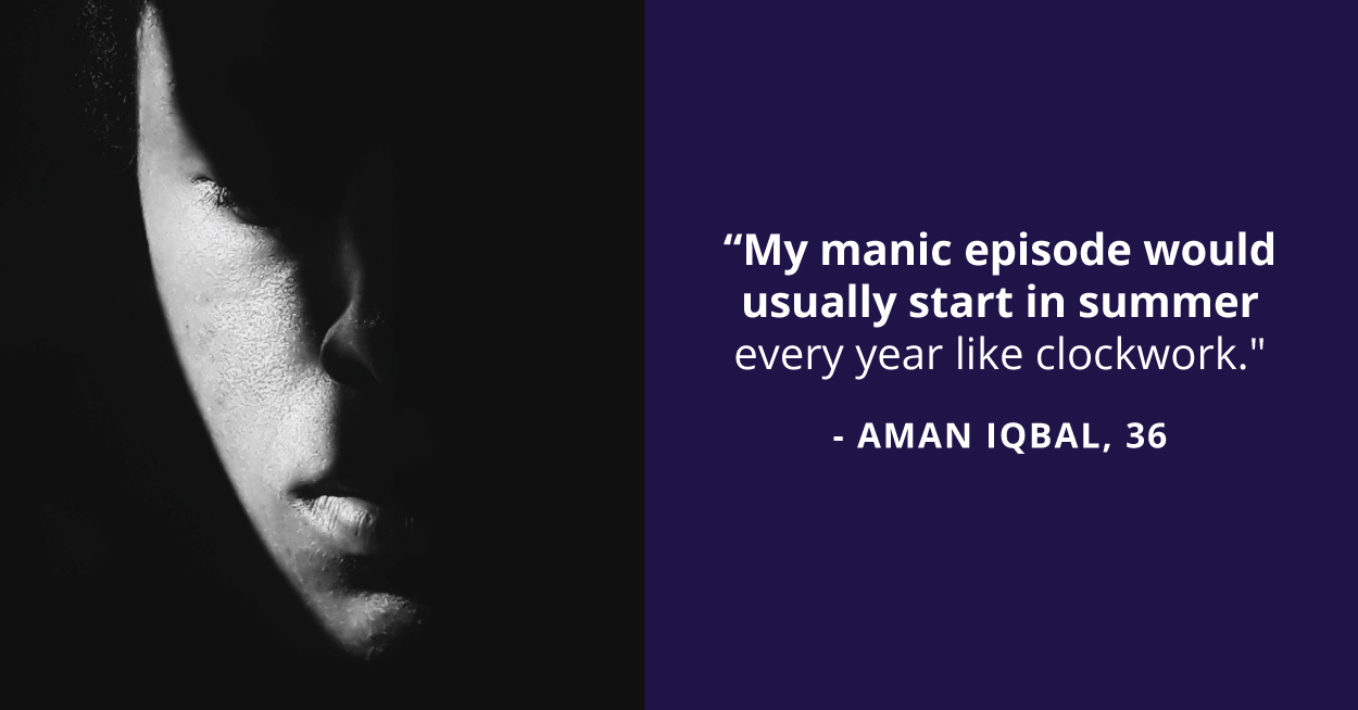 Aman learned to cope with bipolar disorder through self-awareness