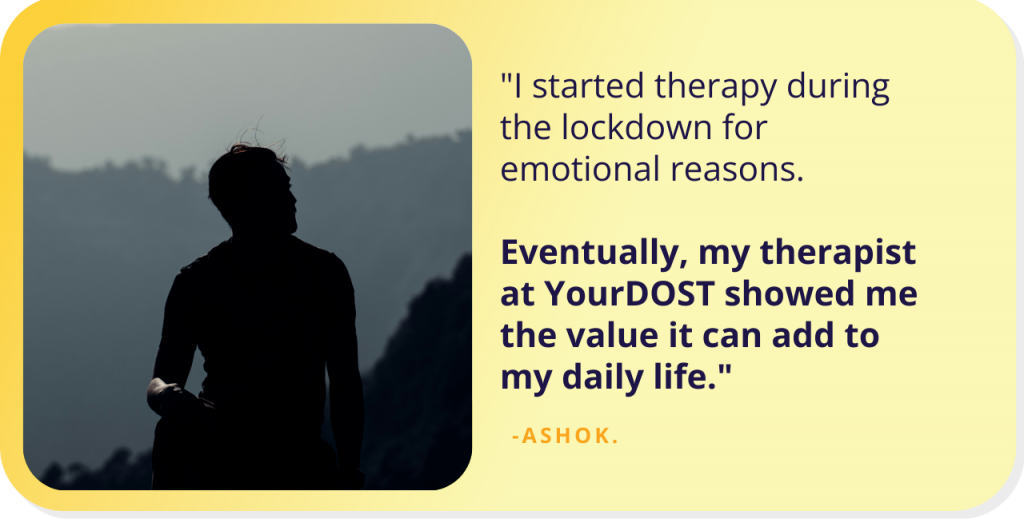 Ashok’s Story Of Navigating Counseling As A Weapon To Approach Life