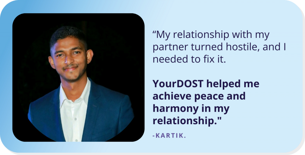 Kartik’s Journey of Crossing The Rough Patch with Therapy