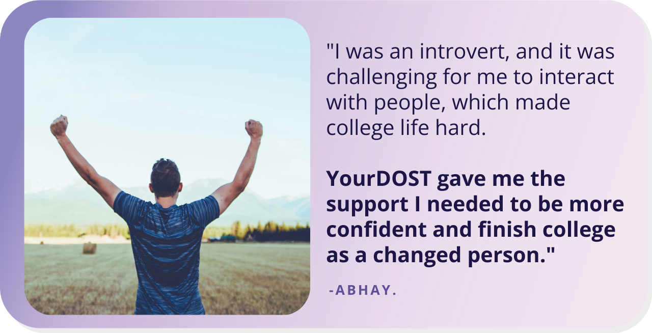 Abhay’s Journey Of Adapting To College Life With Therapy